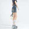 Falda de mezclilla Falda corta para mujer Primavera y otoño 2024 Nueva Cintura alta Verano Chica sexy Antirobo Falda a la cadera Falda línea A