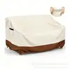 Mipinca Cubierta Impermeable para Sofá de Jardín Exterior 420D Cubierta para Sofá de 2 Plazas Resistente al Viento y a los Rayos UV Cubierta para Muebles de Patio