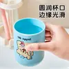 Soporte de Pared para Cepillo de Dientes Infantil de Dibujos Animados y Vaso para Enjuague Bucal, Estante para Cepillos de Dientes sin Taladro, Set de Vaso para Lavar Montado en Pared