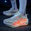 2025 Nuevos Zapatos para Correr de Moda Fluorescentes con Hebilla Giratoria para Pareja, Zapatos Deportivos Reales Explosivos con Placa de Carbono de Rebote Amortiguadores