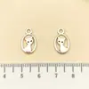 Mezcla 10 Series de Gatos Aleación de Plata de Tíbet Accesorios de Animales Colgante de Gato Lunar Pulsera DIY Llavero Colgante de Joyería