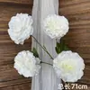 Flores de Casamento Brancas Simulação Flores de Casamento Arranjo de Cena Flores Artificiais Paisagismo Flores de Fileira no Chão Decoração Suave Arte Floral Arranjo de Flores Rosas
