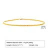 Variedad de acero inoxidable europeo y americano collar gargantilla femenina simple cuerpo ligero anillo imitación oro 18K perlas artificiales