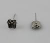 Pendientes de mariposa de plata de ley 925, nuevos pendientes vintage, venta al por mayor, pendientes de moda coreana para mujer.