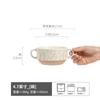 Tazón Cerámico Mate de Doble Asa Estilo Japonés para el Hogar Tazón para Sopa Tazón para Postre Tazón para Ensalada Tazón para Fideos Instantáneos Vajilla Al por Mayor Tazón para Fideos