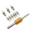 Kit de herramientas de reparación y desmontaje del sistema de aire acondicionado de coche R134A, 10 piezas, núcleo de válvula de aire acondicionado para coche, Pequeño/Grande