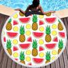 AliExpress EBAY Amazon Estilo Europeo y Americano Nueva Toalla de Playa Redonda Toalla de Playa Estampada con Piñas Chal con Borlas
