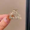 Pinza Sujetapelos Metálica para Cola de Caballo para Mujer, Pinza Pequeña de Pelo de Moda, Pinza para Cola de Caballo, Pasador Pequeño, Accesorio para el Cabello Pinza de Tiburón