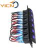 Interruptor de 6 Posições para Carro e Marítimo 12-24V Painel com Luz Azul Modificação de Carro Interruptor Basculante Multi-Posição Combinação para Iate