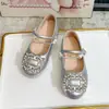 Zapatos Individuales para Niña con Hebilla de Pedrería 2026 Nueva Colección Primavera Verano Estilo Coreano para Niña Zapatos de Piel Zapatos de Rendimiento de Suela Suave para Niños Zapatos de Princesa