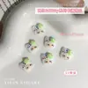 Joias para Unhas Artísticas Gato Kt de Chapéu Popular Desenho Animado Cabeça de Gatinho de Resina Vermelho Rosa Azul Diamante para Unhas DIY Usável Acessórios