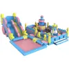 Castelo Inflável Infantil Trampolim Pequeno Interno Casa de Jogo com Escorregador Equipamento de Parque de Diversões ao Ar Livre Castelo Travesso
