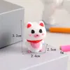 Mini Cubierta de Bolígrafo Gato Oso Lindo Dibujo Animado Animal Lápiz Gel Suave Silicona Tapa de Bolígrafo Accesorios Extensor