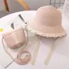 Sombrero para Niños Niñas Sombrero Protector Solar Infantil Sombrero de Bebé Sombrero de Pescador de Verano Sombrero de Paja Sombrero Parasol para Playa Viajes