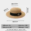 Sombrero de paja de primavera y verano con pimienta Sombrero tejido retro europeo y americano para mujer sombrero sombrero ala ancha protector solar parasol sombrero plano