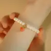 Celebridade da Internet Verão Feminino Design de Nicho Pulseira com Senso Avançado Pêssego Yao Yao Pulseira de Pêssego Estilo Doce Presente para Namorada