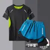 Conjunto de Traje de Baño para Hombre Estilo Nuevo Doble Capa Anti-Vergüenza Bañador de Baño Secado Rápido Shorts de Playa Traje de Baño Holgado para Aguas Termales Exportación