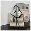Bolso de hombro de gran capacidad de alta gama con bloques de color nuevos, bolso cruzado simple y versátil, bolso de mano de moda, bolso tote para el trabajo