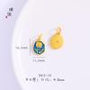 Largo tiempo no se desvanece Oro de arena de Vietnam gota de aceite rosa colgante collar oro arena 5G método antiguo pulsera pulsera accesorios diy