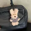Novo Estilo Chaveiro Pingente Filhote West Highland Bagunçado Pingente Criativo de Cachorrinho Cacheado Feminino Decoração de Mochila
