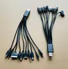 Cabo de Dados USB para Celular Um para Dez Luz de Camping Power Bank Cabo de Carregamento Dez em Um Cabo Multi-Cabeça em Um