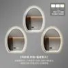 Espejo de baño de alta gama, sin marco, espejo inteligente de forma irregular, espejo LED para baño, espejo de tocador de baño, espejo de maquillaje, montado en la pared