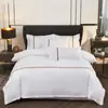 Conjunto de Roupa de Cama para Hotel e Pousada de Quatro Peças, Linho Branco Puro, Roupa de Cama de Hotel, Cobertor Duvet Atacado