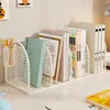 Estante de Almacenamiento de Escritorio Soporte para Libros de Oficina Organizador de Archivos para Estación de Trabajo Estante para Portalápices de Escritorio Infantil Caja para Libros Ilustrados
