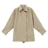 NEIHE 2026 Gabardina Casual Ligera Ligeramente para Exteriores con Botonadura Oculta para Mujer, Nuevo Modelo Otoño 260076