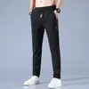 Pantalones deportivos finos de verano, de secado rápido, de seda de hielo para hombre, para primavera y otoño, para exteriores, holgados, de talla grande, para trabajo, montañismo, informales.