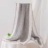 Bufanda tejida con estampado estilo coreano, Bufanda fina clásica para primavera y verano, Chal grande moderno y versátil