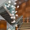 Luz Nórdica para Escaleras de Dormitorio Forma de Nube para Sala de Estar Comedor Bar Villa Hotel Habitación Modelo Araña de Cristal Transfronteriza