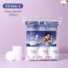 Produto popular de comércio exterior da UENO: Almofadas de algodão redondas três em um para maquiagem, adequadas para aplicação úmida e remoção de maquiagem, exclusivamente para vendas transfronteiriças