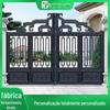 Villa porta giratória elétrica automática grande edifício jardim ao ar livre porta de alumínio tradução elétrica inteligente porta de jardim