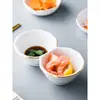 Criativo Prato de Tempero com Borda Dourada Prato Pequeno Doméstico Prato de Molho Cerâmico de Hotel Descanso para Hashi Prato de Vinagre Multiuso Prato para Molho de Hot Pot