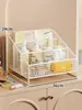 Caja de almacenamiento de escritorio, organizador de cuidado de la piel, cesta de almacenamiento de gran capacidad para mascarillas faciales y artículos varios, estante de maquillaje, pequeño gabinete de almacenamiento