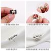 Hebilla antiexposición sin clavos desmontable ropa suéter camisa cárdigan decorativa hebilla oculta invisible sin costuras pequeño broche pin