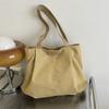 Bolsa casual de gran capacidad para mujer, bolso de hombro de moda, bolso tote simple de lona de nailon, bolsa de clase para estudiante universitario, para ir al trabajo