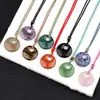 2330-30mm Hebilla de Seguridad Lateral Collar Colgante de Ágata Cristalina con Agujero Grande Collar Hebilla de Princesa Nuevo Venta Caliente