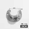 Acessórios Base Flange Guarda-Roupa Barra de Pendurar Roupas Suporte de Barra Base Flange Acessórios Tubo Redondo Ferragens Domésticas Acessórios