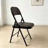 Cadeira Dobrável Simples com Encosto Banquete Escritório Recepção Assento Casa Confortável Longa Permanência Portátil Restaurante Cadeira Dobrável