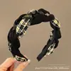 Pinza para el pelo de estilo marrón retorcido, diadema para mujer, todo a juego, para recogido de pelo, parte superior de la cabeza, diadema, Otoño e Invierno 2023, elegante accesorio para recogido de pelo
