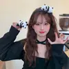 Linda diadema de panda tridimensional, banda para el pelo de cara de animal de dibujos animados, horquilla de broche de muñeca de felpa, tocado infantil, femenino