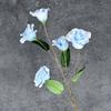 Ins vento 5 cabeça eustoma flor flor de seda decoração de casa de casamento buquê de layout de quarto de casamento enfeites de flores falsas atacado