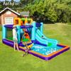 Tobogán de trampolín inflable para niños AirMyFun, castillo inflable para interiores y exteriores, equipo de entretenimiento, piscina de bolas oceánica inflable