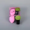 Creativo Lindo Bola Molienda Calabaza Gotas de Agua Forma Especial Huevo de Belleza Set Doble Uso Seco y Húmedo Huevo de Maquillaje Color Herramienta de Maquillaje Belleza