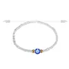 Pulsera Nueva de Cristal para Arroz Tejida a Mano Ojo del Diablo con Cuentas de Ojo Esmaltado para Mujeres