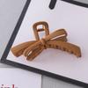 Novo grande arco aperto de cabelo cor sólida acrílico tubarão aperto clipe coreano design de moda cadeia hairpin atacado