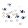 Accesorios para Muñecas de Terciopelo Rojo Ojos de Dibujos Animados Coloridos con Pestañas Ojos Rojos Grandes de Dibujos Animados Oso DIY Ojos Kawaii
