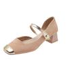 Celebridad de Internet Explosiones Estilo Hada Combinación de Colores Zapatos Mary Jane Mujer 2025 Primavera Nuevos Zapatos de una Sola Capa Versátiles con Estilo Fragante
